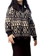 Women's Geometric Pattern Sweater