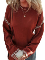 Women's Striped Trim Sweater