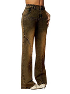 Women's Studded High-Waist Pants