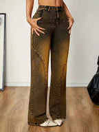 Women's Studded High-Waist Pants